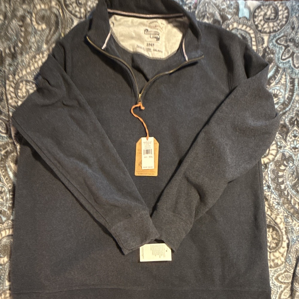 Weatherproof Vintage 1948 Men's Blue 1/4 Zip Sweatshirt 2XL Big & Tall